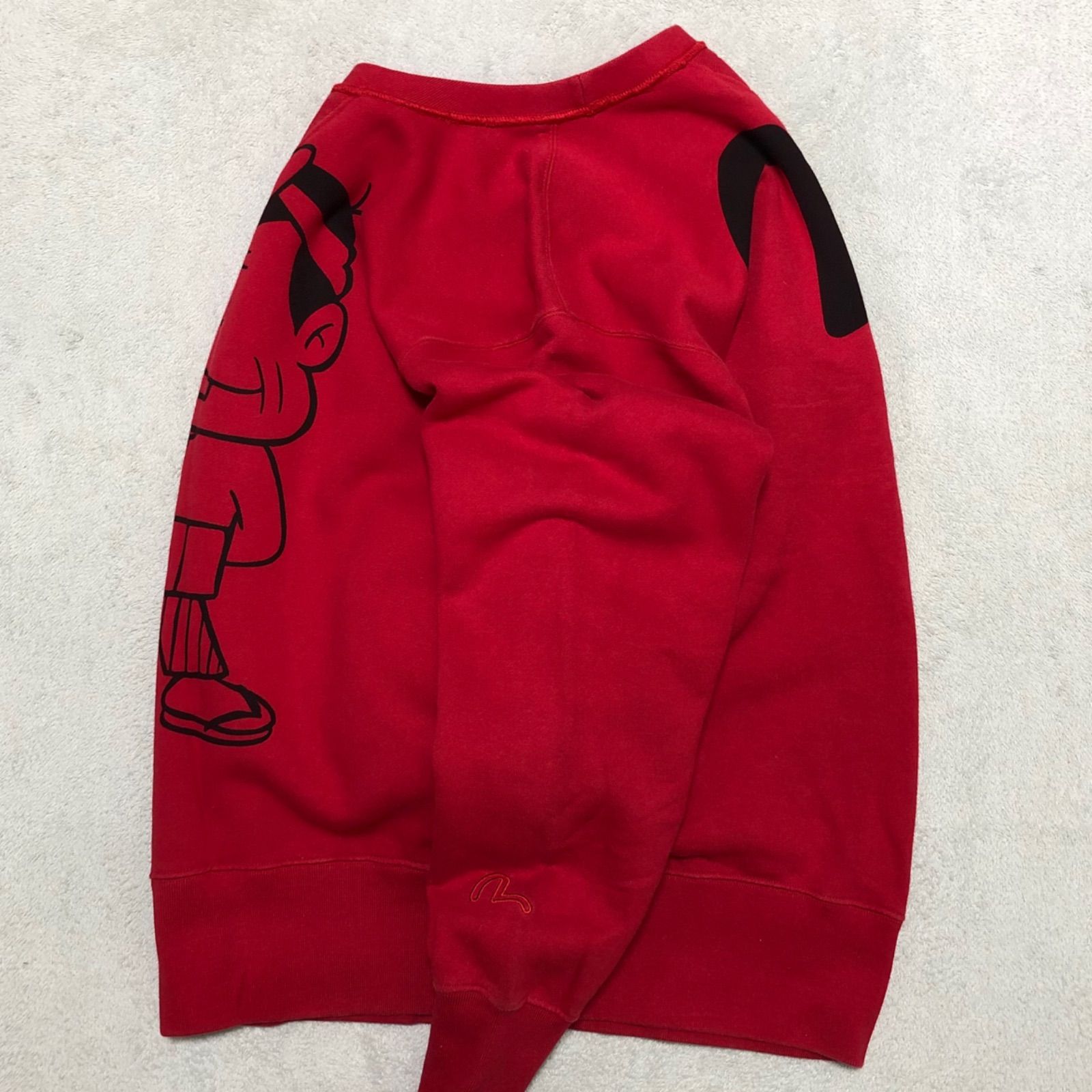 EVISU × 赤塚 不二夫 スウェット トレーナー 天才バカボン ロゴ 