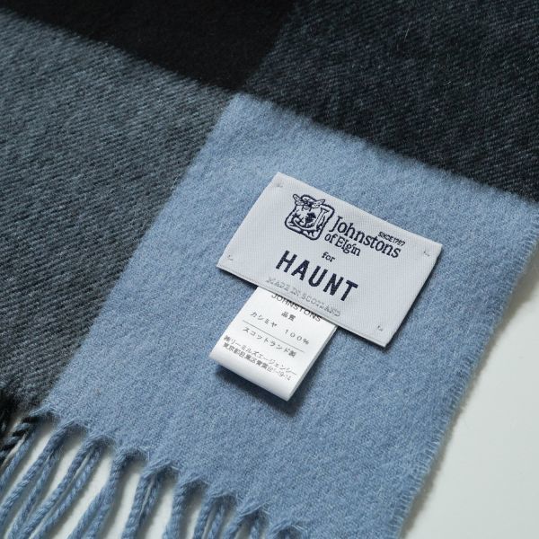 SOLD HAUNT 別注 ジョンストンズ Johnstons カシミヤ大判