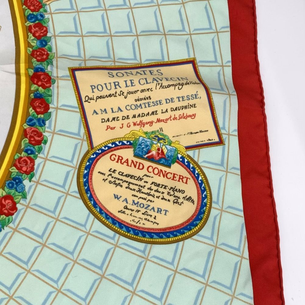 美品 エルメス HERMES カレ 90 Wolfgang Amadeus Mozart モーツァルト