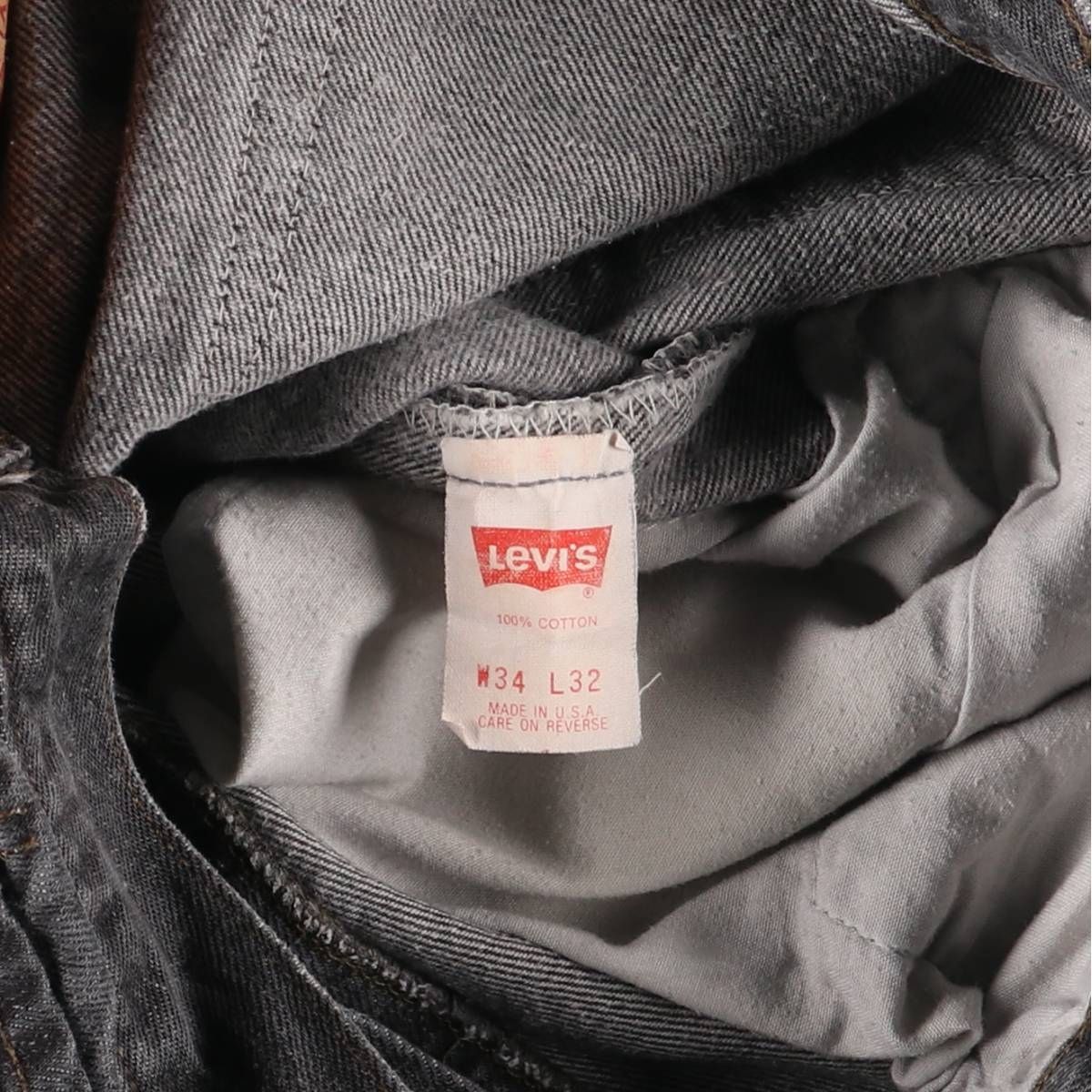 古着 90年代 リーバイス Levi s 501-0658 先染め ブラックデニム ストレートデニムパンツ メンズw33相当 ヴィンテージ evb031014 KIN-KAAI_COM