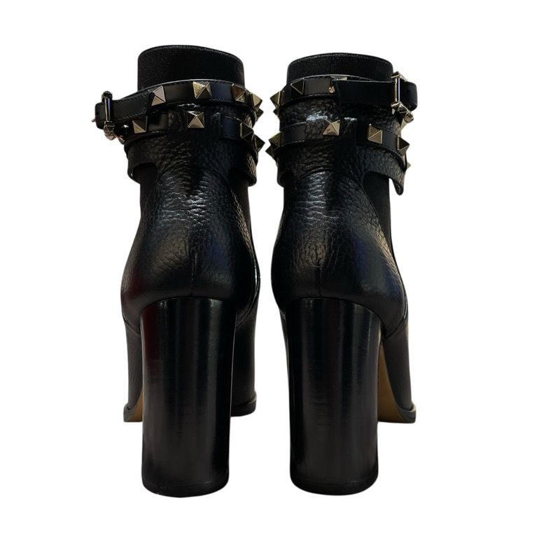 極美品　ヴァレンティノガラヴァーニ　ショートブーツ　ロックスタッズ　レザー　24 極美品 ヴァレンティノガラヴァーニ ショートブーツ ロック