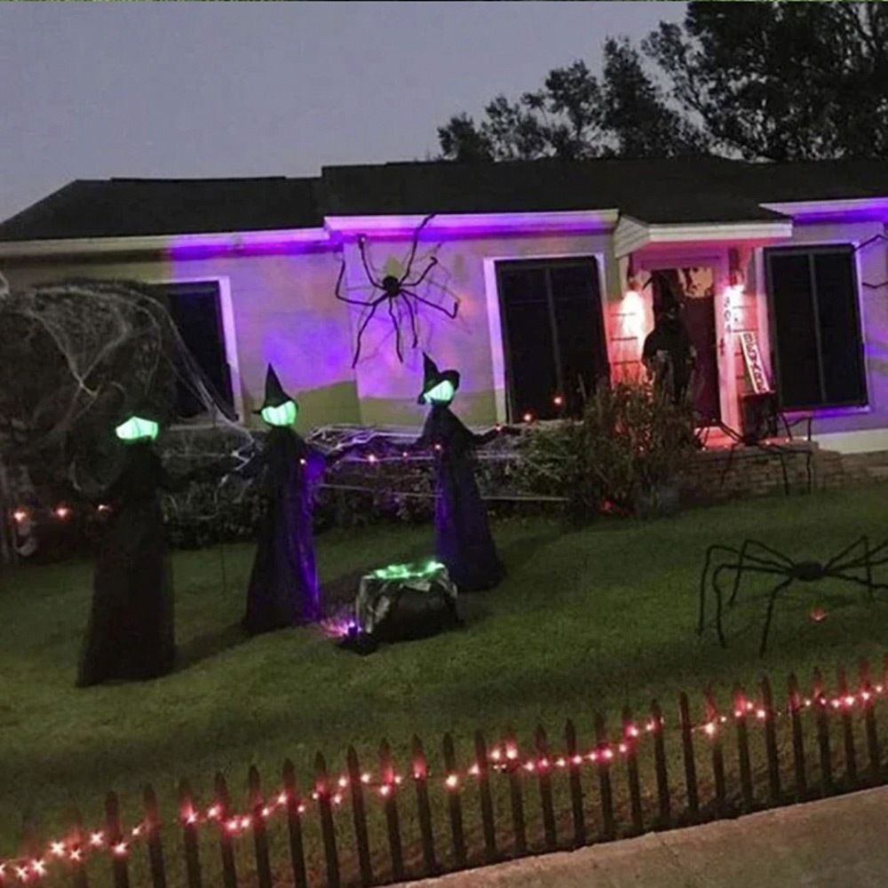 ハロウィン 魔女 ウィッチ 人形 LED ドール 仮装 置物 ホラー リアル WWW_SKLAD-KIRPICHA_RU