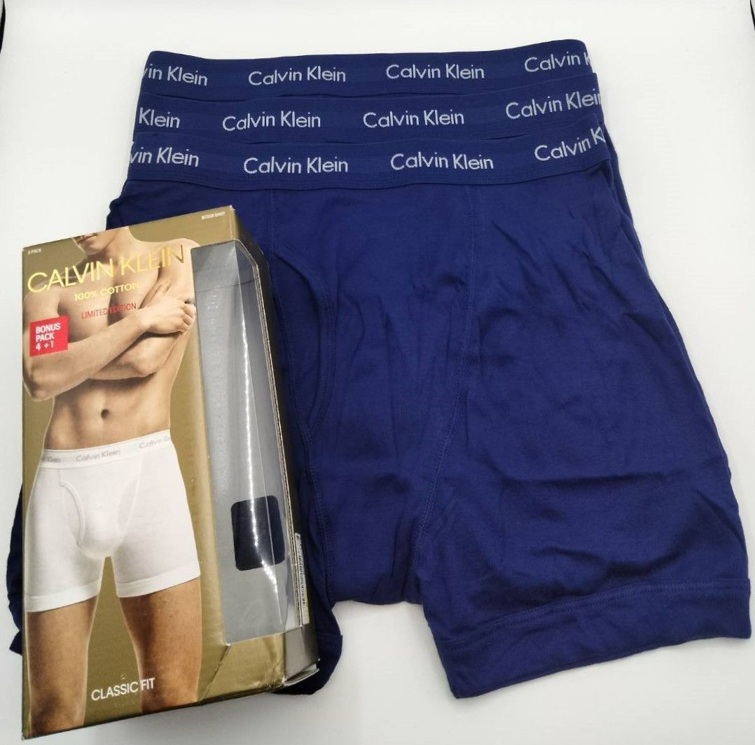 Calvin Klein(カルバンクライン) ボクサーブリーフ Lサイズ ブルー 3枚