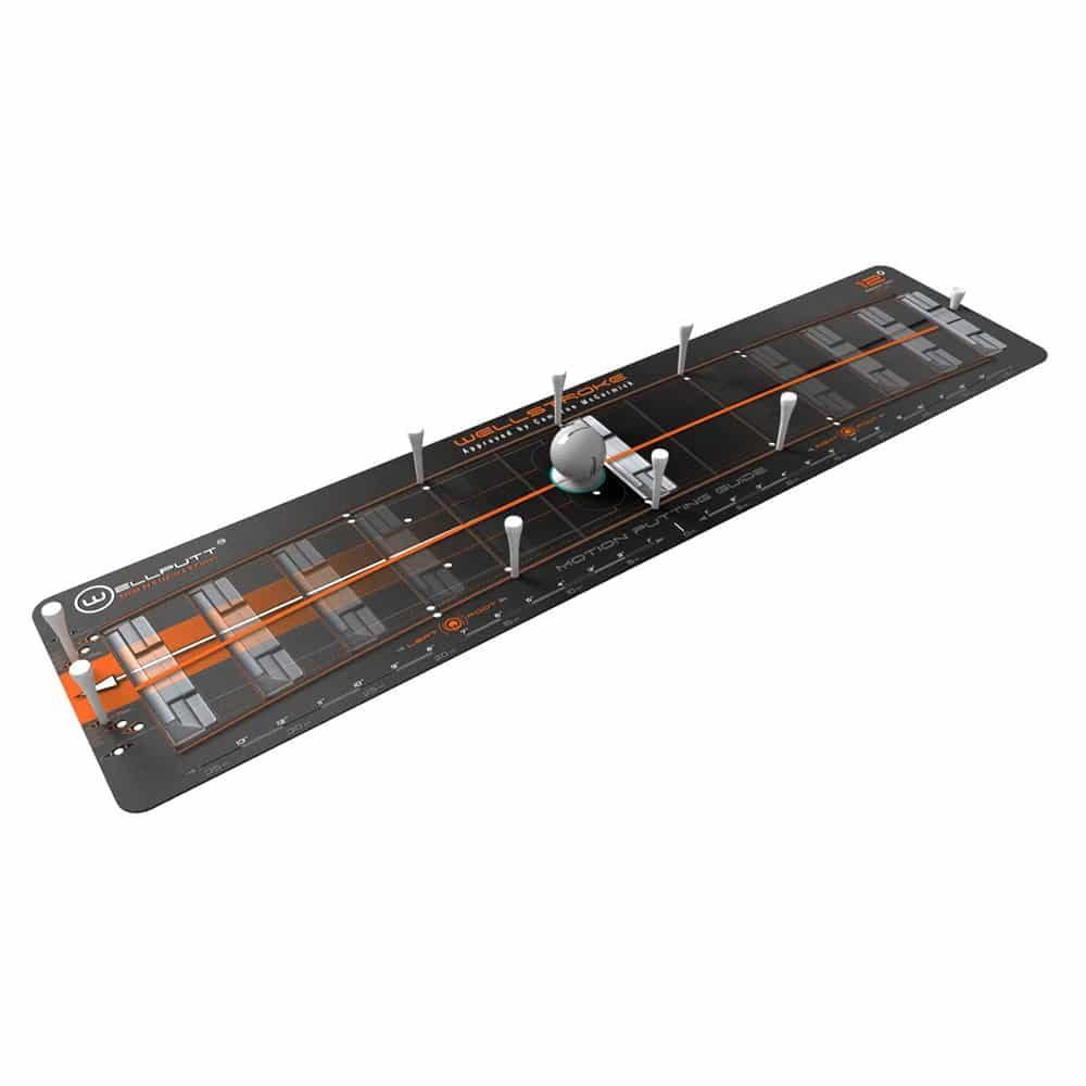 ブラック/オレンジ 81 日本正規流通品 フランス製 スウィングアーク12度 x WELLPUTT ストロークテンプレート 20 プレゼント 父の日 パター矯正器具 cm ウェルストローク WELLSTROKE