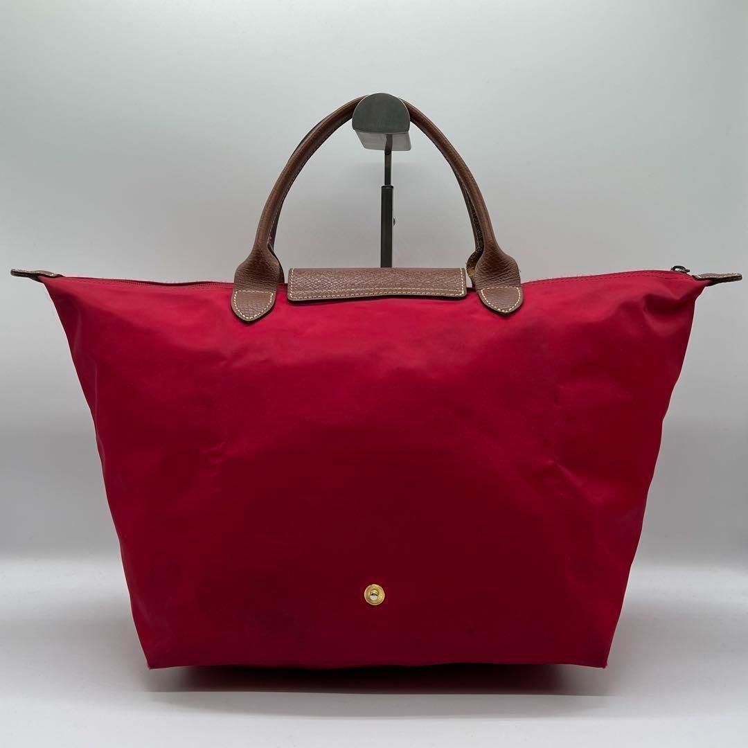 ✨良品✨LONGCHAMP ロンシャン プリアージュM トートバッグ レッド - メルカリ