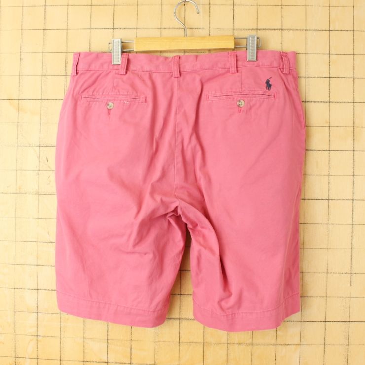 W36 polo by Ralph Lauren チノショーツ サーモンピンク Polo by Ralph Lauren ポロ ラルフローレン チノ ショーツ ピンク W36