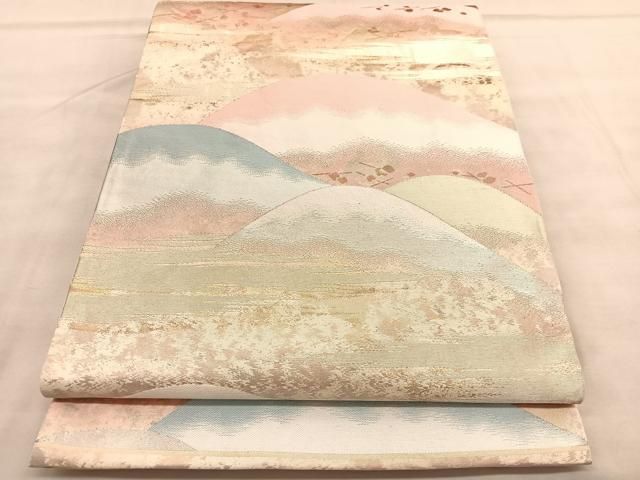 セール♪六通柄袋帯　絞り　名物裂　着物 平和屋着物▽六通柄袋帯 唐織 蜀甲名物裂文 金糸 正絹 逸品