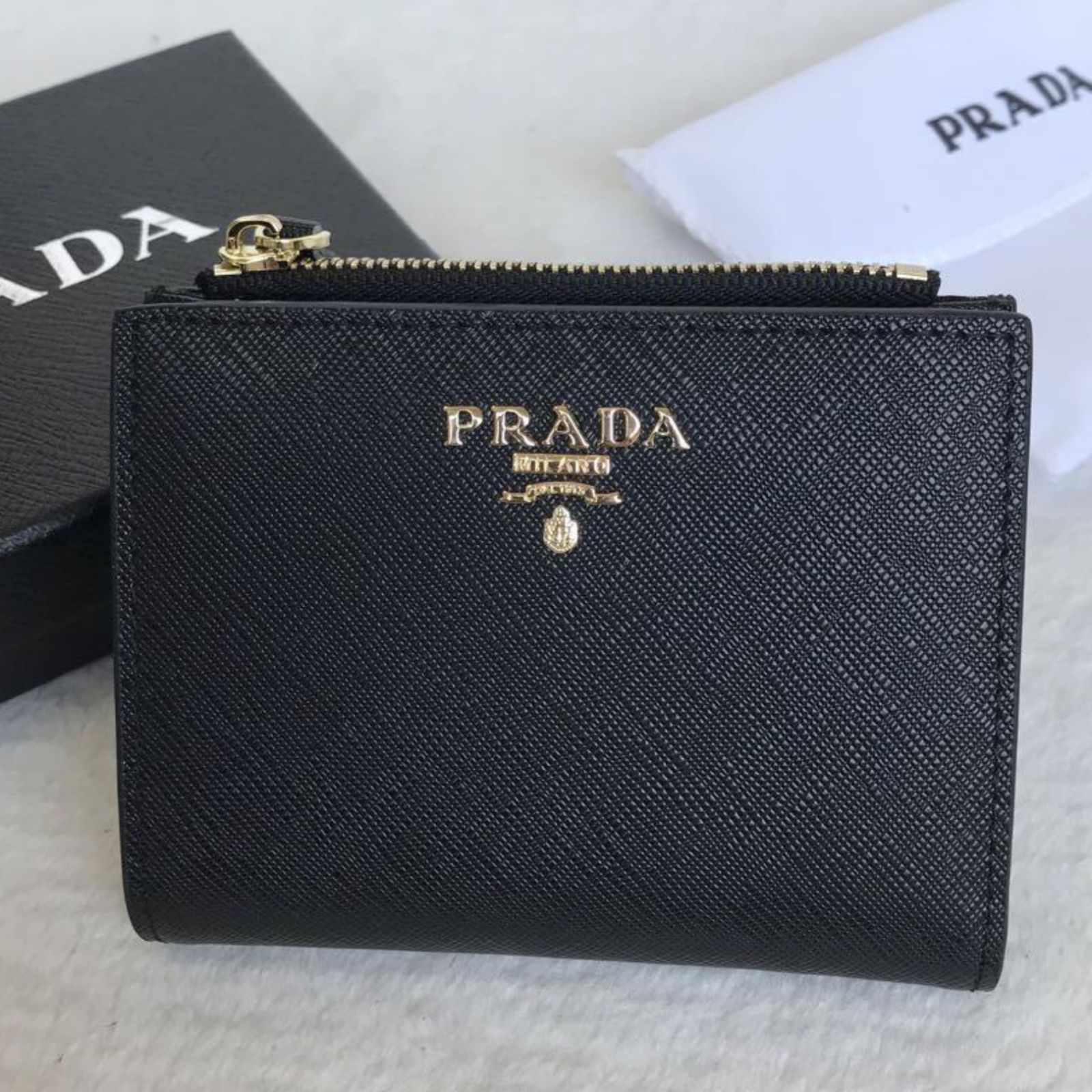 PRADA プラダ 折り財布 新品 未使用 ミニ財布 コインケース レディース 小銭入れ 折り財布 美品 さいふ - メルカリ