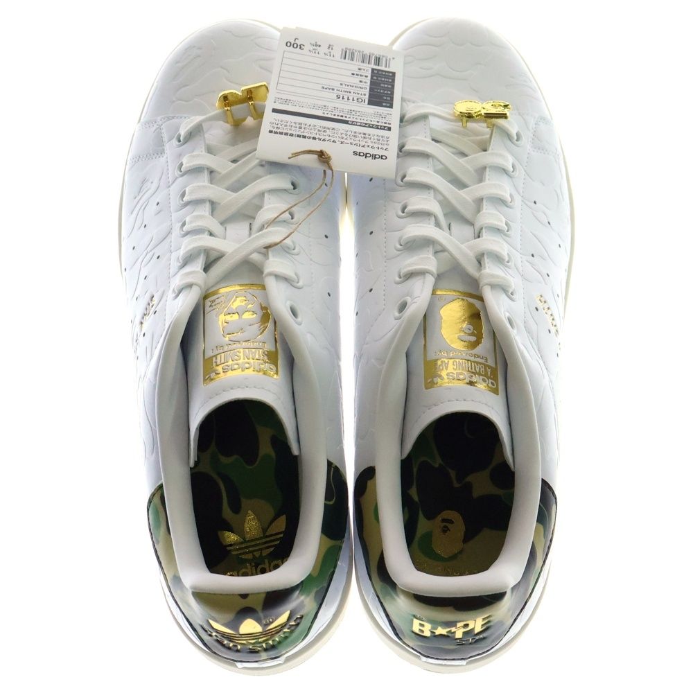 エイプ　スタンスミス　25.5 アディダス　30周年　APE ホワイト　未使用 A BATHING APE®︎ × adidas Originals Stan Smith 30th