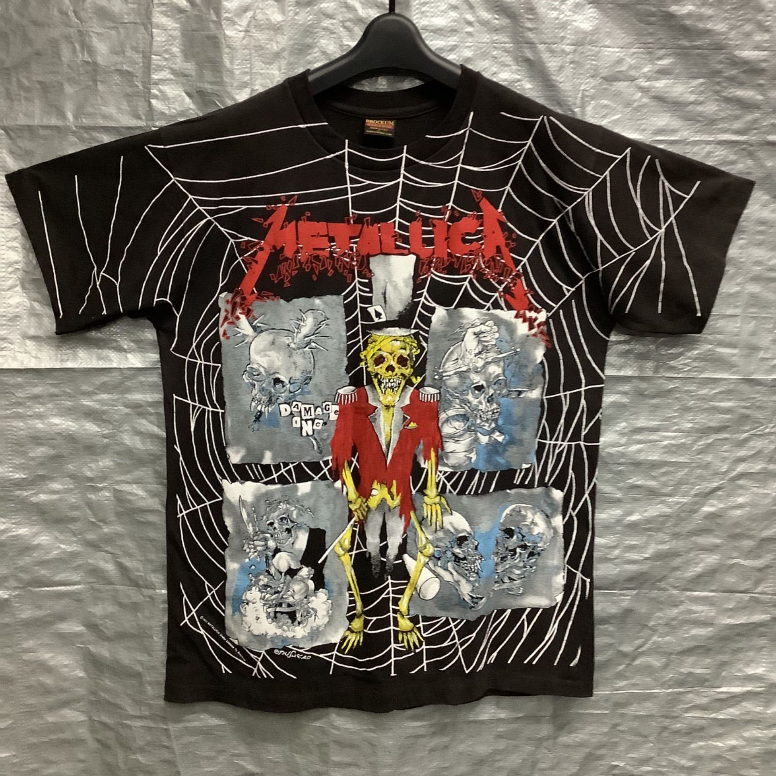 Tシャツ Lサイズ METALLICA メタリカ スパイダーウェブ BROCKUM - メルカリ