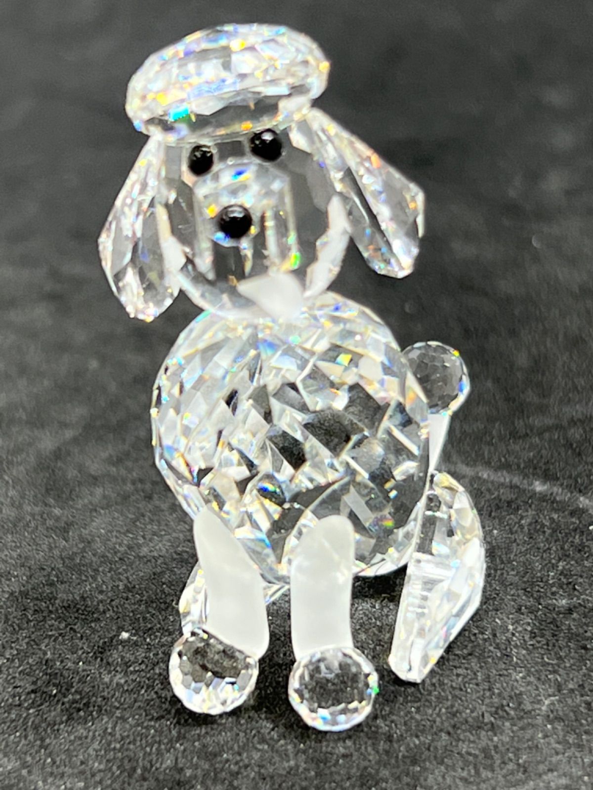 スワロフスキー SWAROVSKI 犬トイプードルのオブジェ - インテリア小物