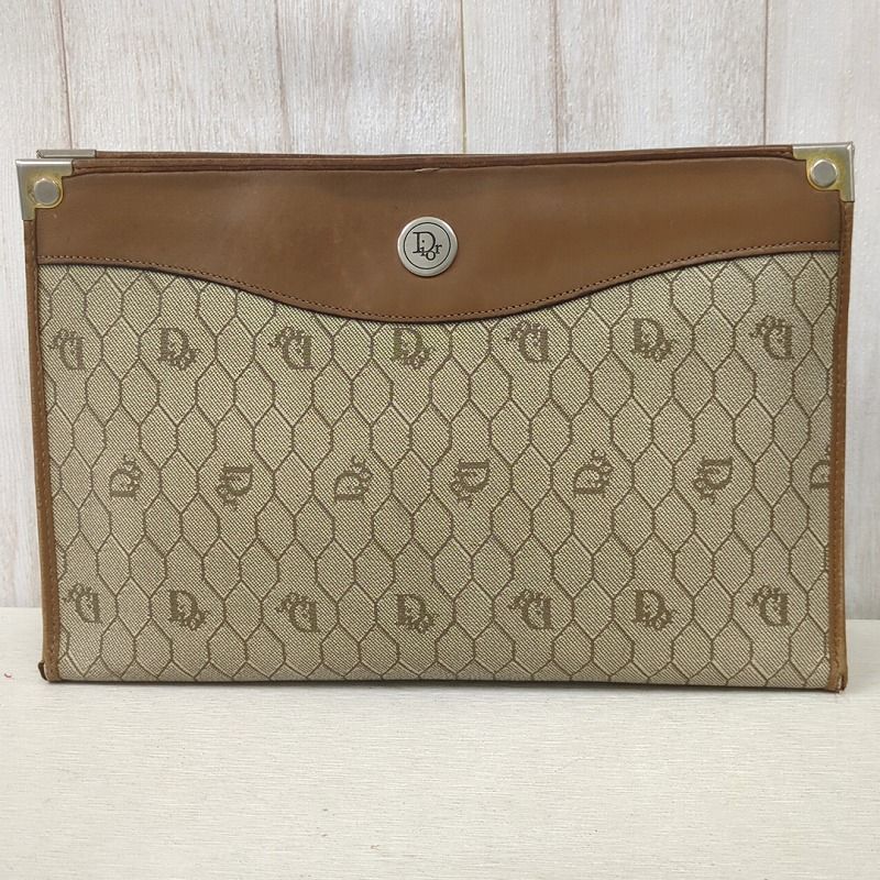 Christian Dior ドキュメントバッグ クラッチバッグ ハニカム