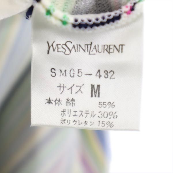 ✨美品✨イヴサンローラン ボーダー ノースリーブ ワンピース イヴサンローラン ノースリーブ ボーダー ワンピース M YVES