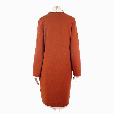 FOXEY 赤 ウール ダブル ニット ジャケット カーディガン N202 FOXEY 赤 ウール コート FOXEY 赤 ウール ダブル ニット ジャケット