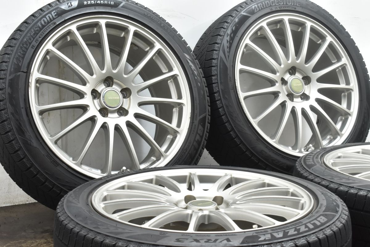 超バリ溝 9分山】エコフォルム 18in 7.5J +53 PCD100