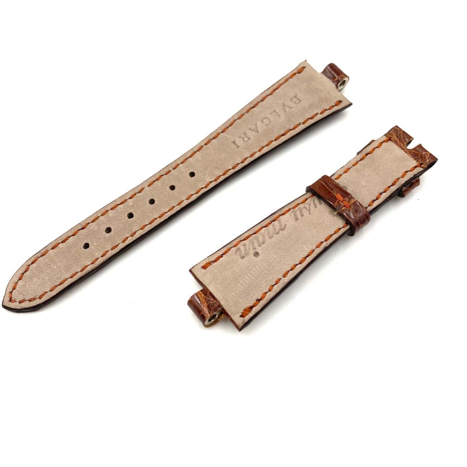 □未使用品□BVLGARI ブルガリ 腕時計替えベルト アリゲーター レザー 
