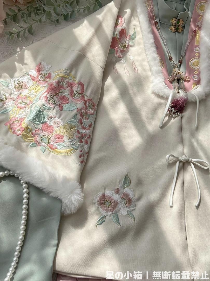 漢服 フルセット 中華風 唐装 仙女スタイル 刺繍入り コスプレ衣装 民族風 ワンピース ゴスロリ風 キャラクター衣装 学園祭用 文化祭用 舞台演出用 日常着 プレゼント用 レディース用 HF-0074