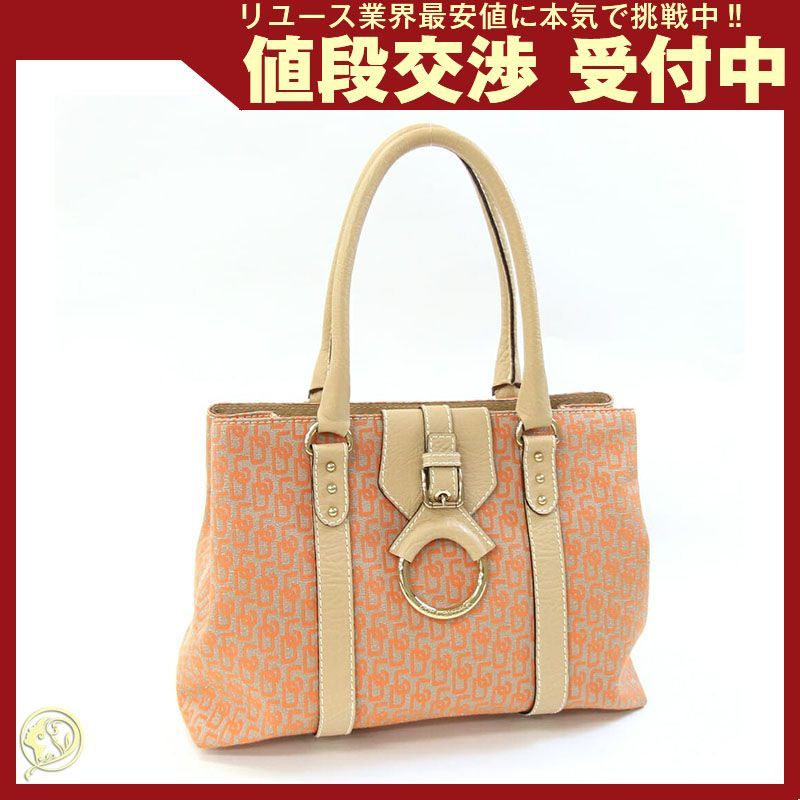 ドルチェ＆ガッバーナ トートバッグ オレンジ ベージュ