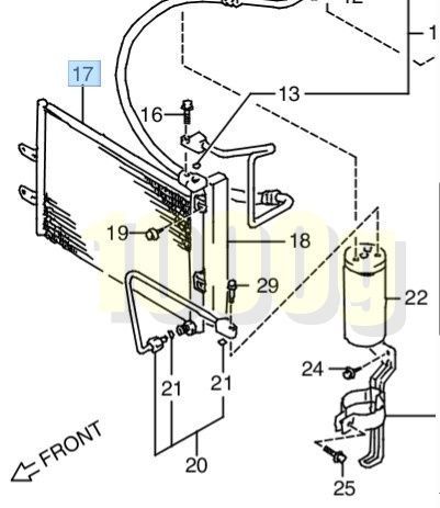 スズキ純正 超 品 カプチーノ クーラー コンデンサ― エアコン EA11R 1991 10-1993 8 FFCRYSTALESIA_COM