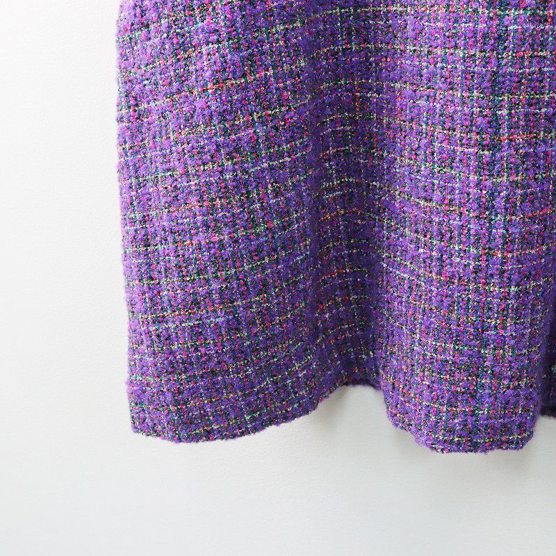 定価4.6万 2022AW イエナ IENA LA BOUCLE カラーツィードVネック