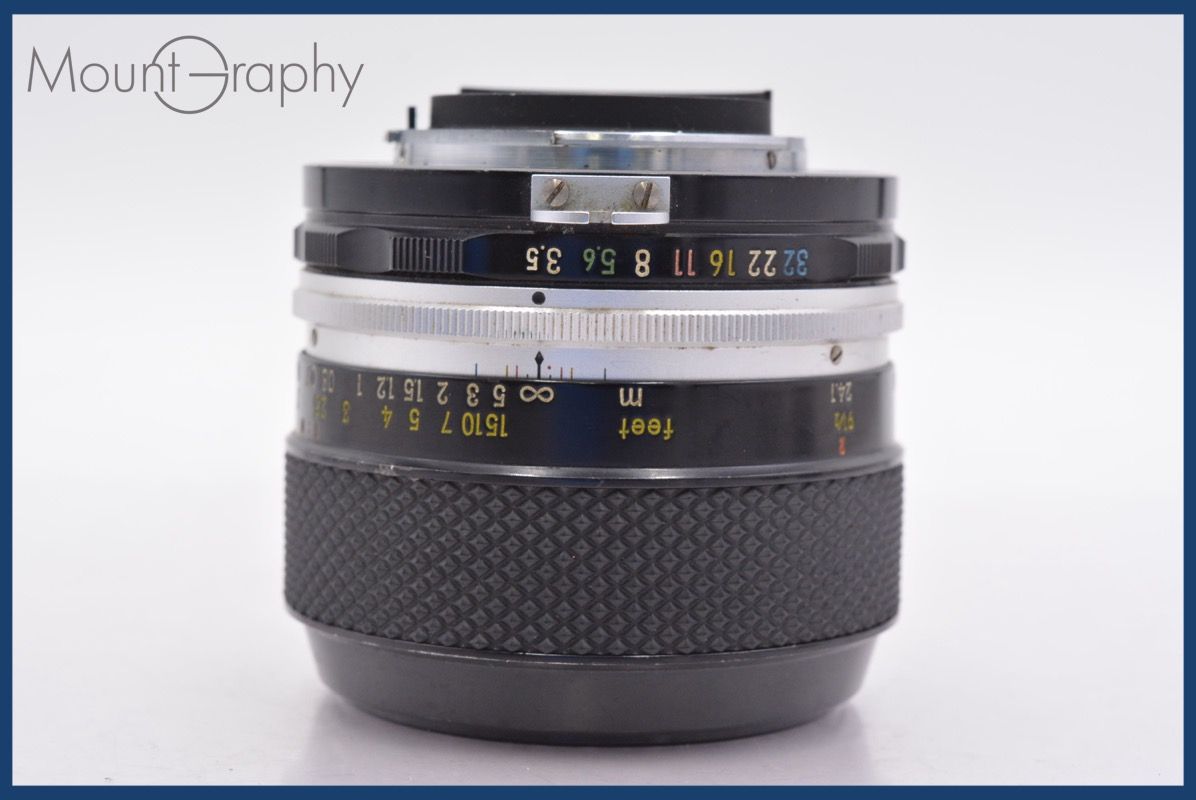 ニコン Nikon Micro-NIKKOR-P Auto 55mm F3.5 非Ai 前後キャップ-レンズフィルター付 完動 同梱可 mj5009