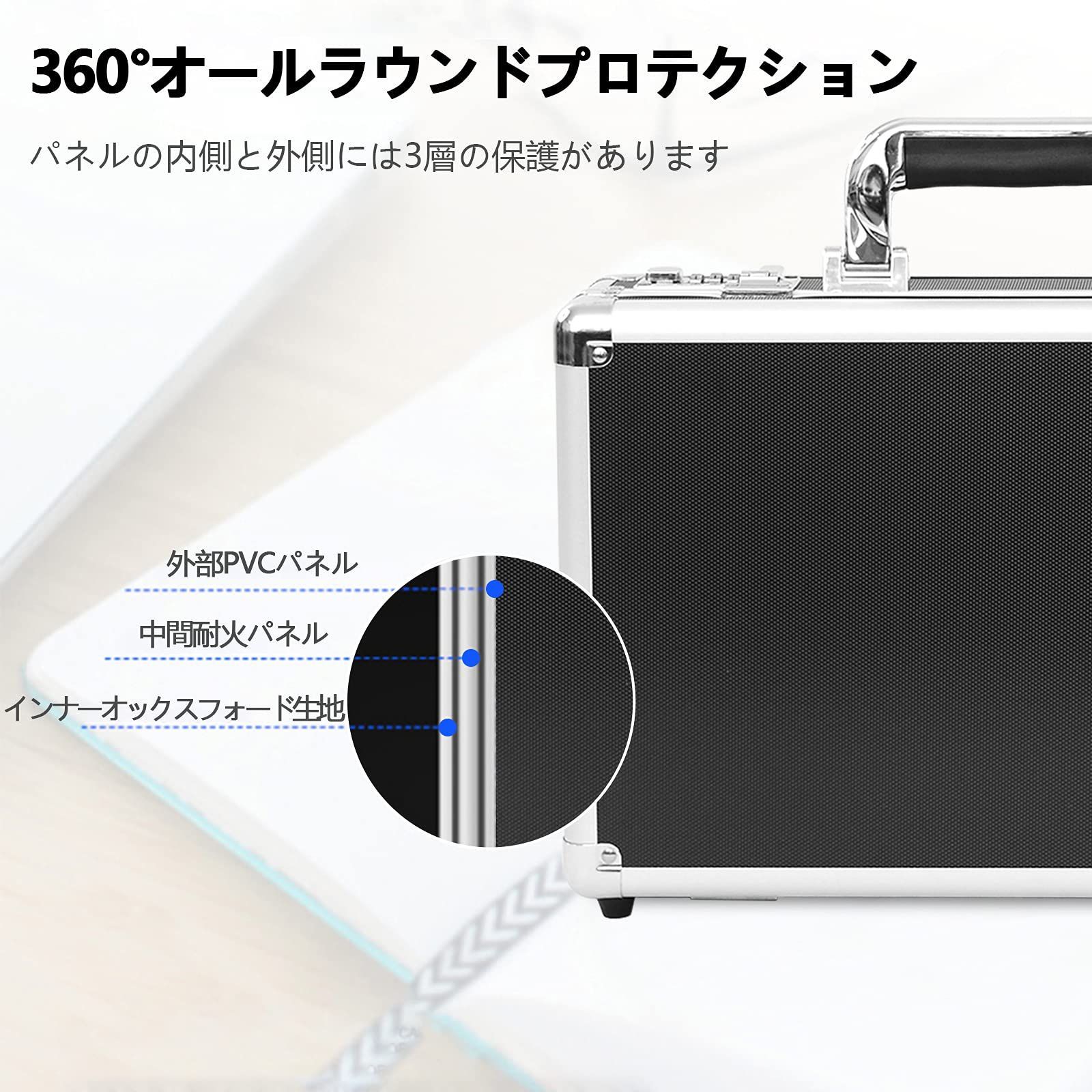 楽天市場】アルミツールケース ブロッククッション付き ブラック