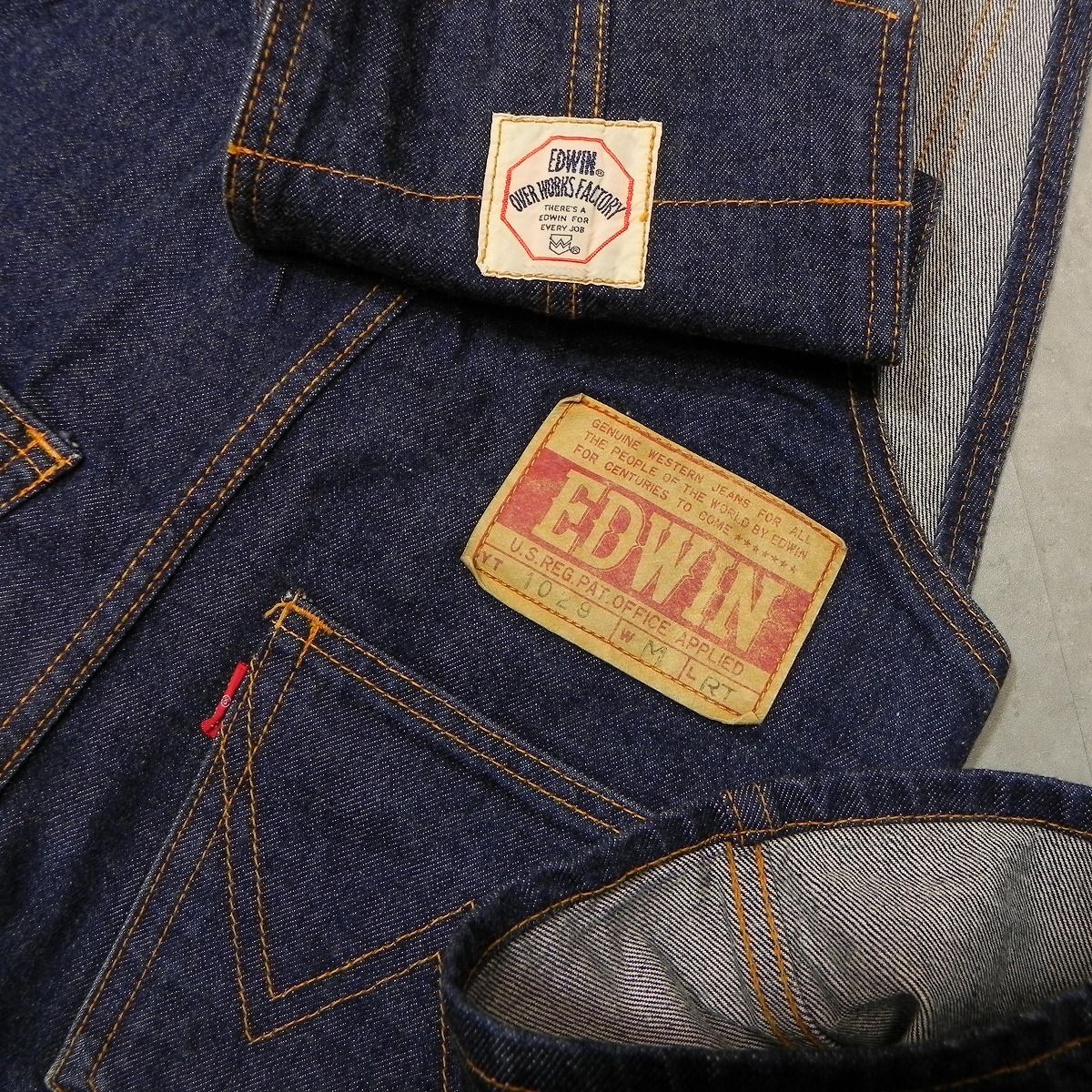 91☆ 60s 70s ヴィンテージ EDWIN 1029 赤耳付き オールド エドウィン