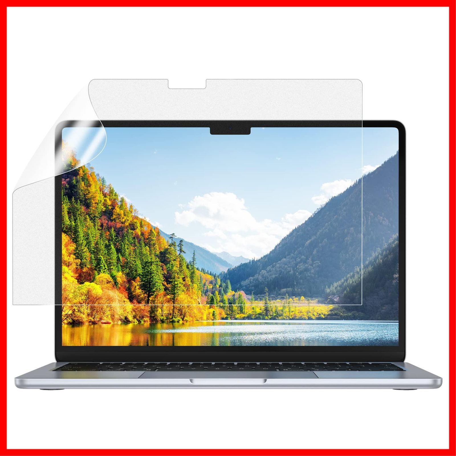 【人気商品】アンチグレア フィルム MacBook Air NIMASO 13.6インチ 2024 M3 / 2022 M2 チップ 対応 マックブックエアー 13インチ 液晶 保護フィルム マットタイプ 反射低減 指紋防止 NNB22F485