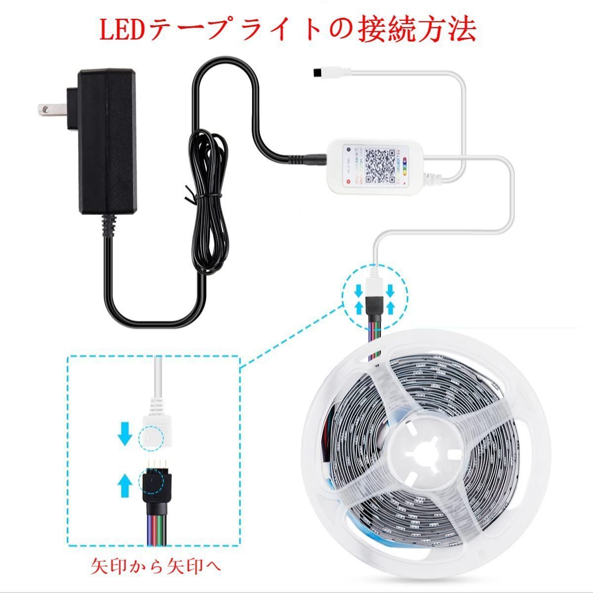 メルカリShops - 【品切御免】30M（2x15M） 非防水 RGB 5050 SMD 正面発光 D