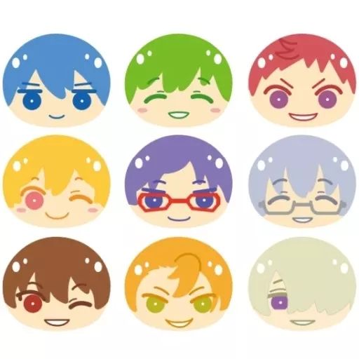 キーホルダー　全9種セット 「劇場版 Free!-the Final Stroke- おまんじゅうにぎにぎマスコット Abox」 中古】キーホルダー 全9種セット 「劇場版 Free!-the Final