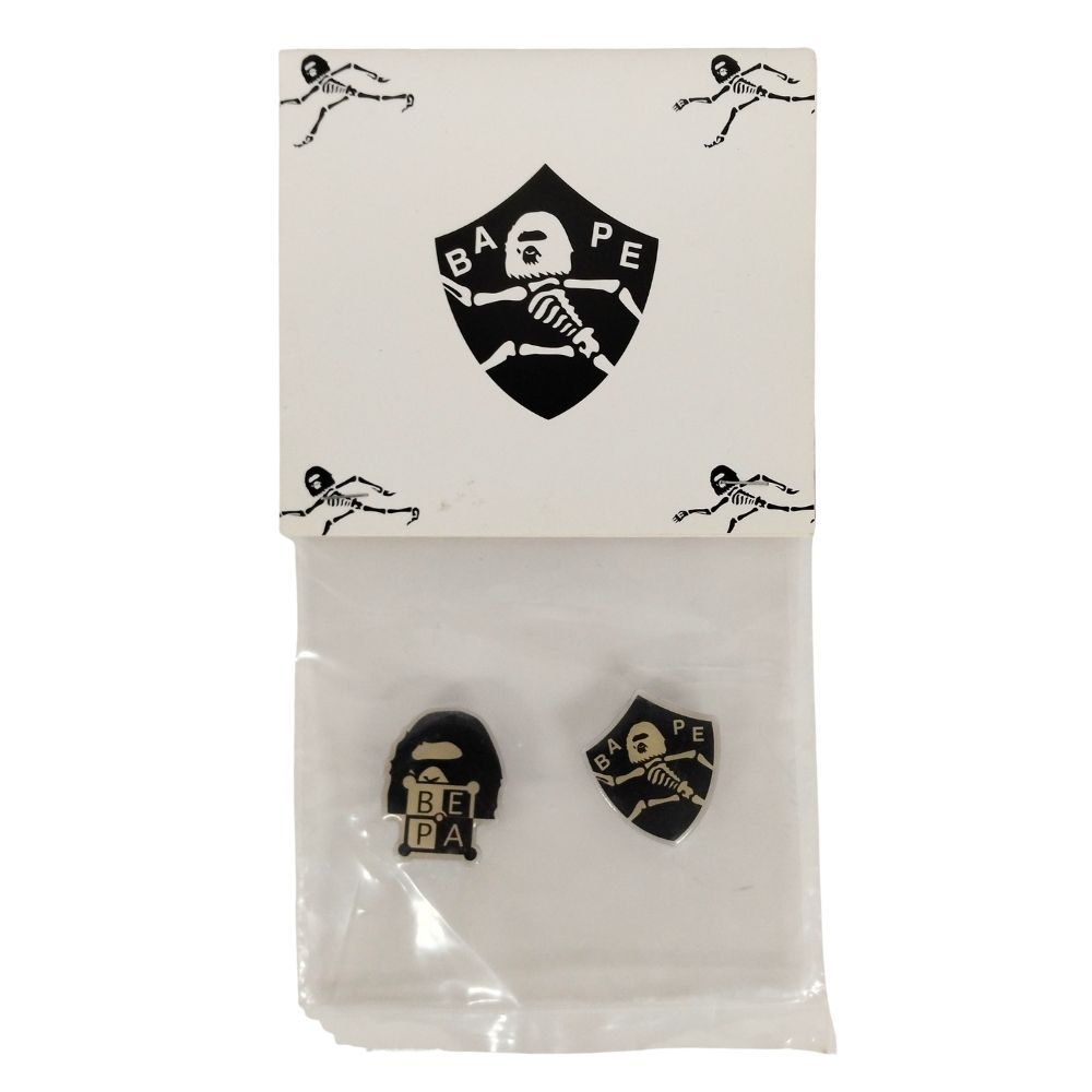 A BATHING APE アベイシングエイプ ピンバッジ 計3点 正規品