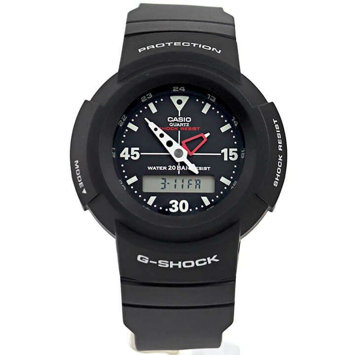 G-SHOCK ジーショック Gショック AW-500E-1E 腕時計 gショック メンズ アナログ アナデジ ブラック CASIO
