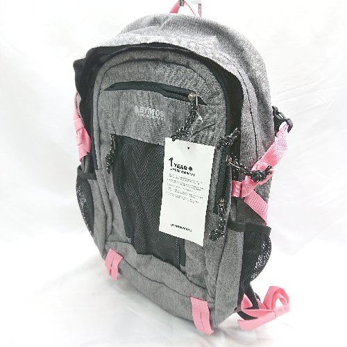 ◇ Θ BYMOSS バイモス ウィメンズ リュックサック グレー系ピンク系 