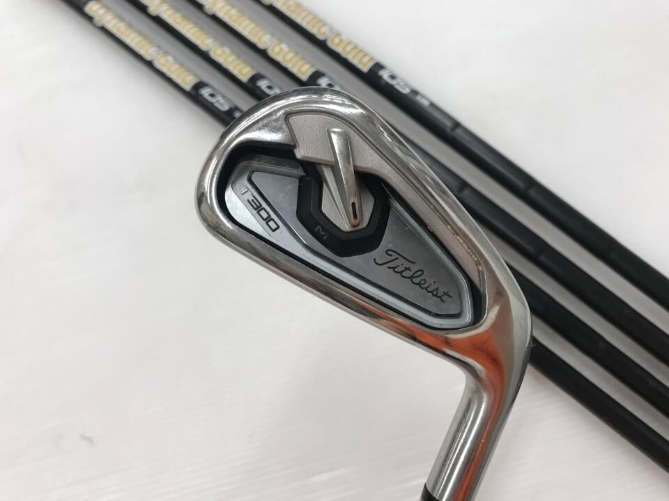 【即納】T300 | S200 | ダイナミックゴールド105　ONYX BLACK | 中古 | アイアンセット | タイトリスト