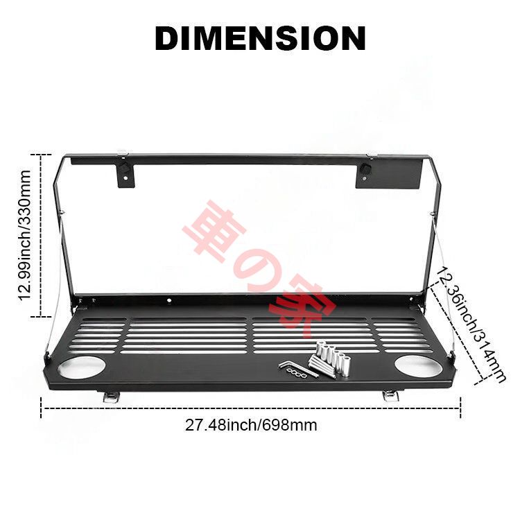 テールゲートテーブル リアドア 折畳み式 カーゴ ストレージ シェルフ ジープ ラングラー JL 2018年-UP 多用途 JL-TABLE
