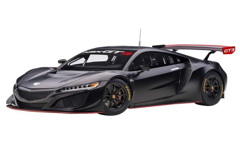 AUTOart 1/18 ホンダ NSX GT3 2018 マット・ブラック 完成品 81899