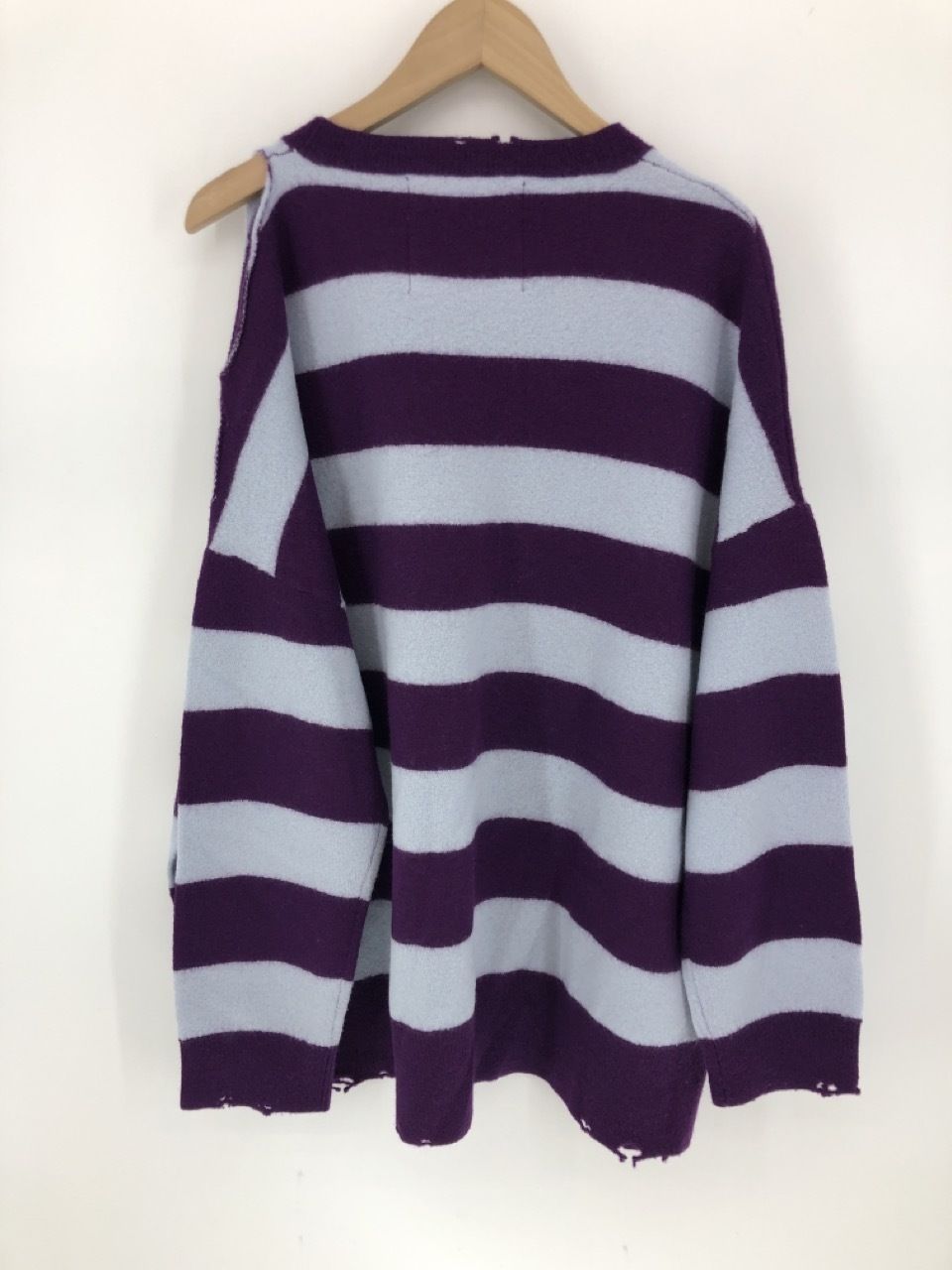 DAIRIKU 22aw fulling damage border knit - ファッション