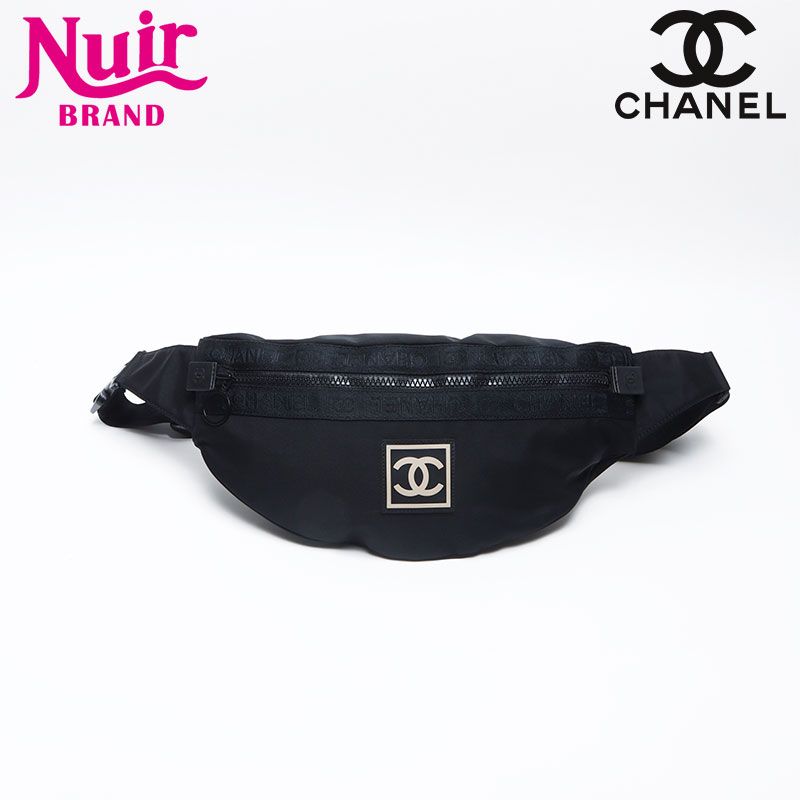 CHANEL シャネル ウエストバッグ 8番台 2003-2004 スポーツライン ナイロン