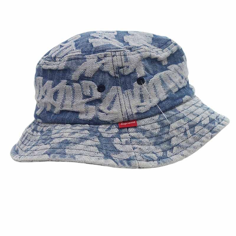 シュプリーム 22SS Fat Tip ジャガードデニム バケットハット M/Ｌ Supreme(シュプリーム) 22SSFat Tip Jacquard Denim Hatバケット