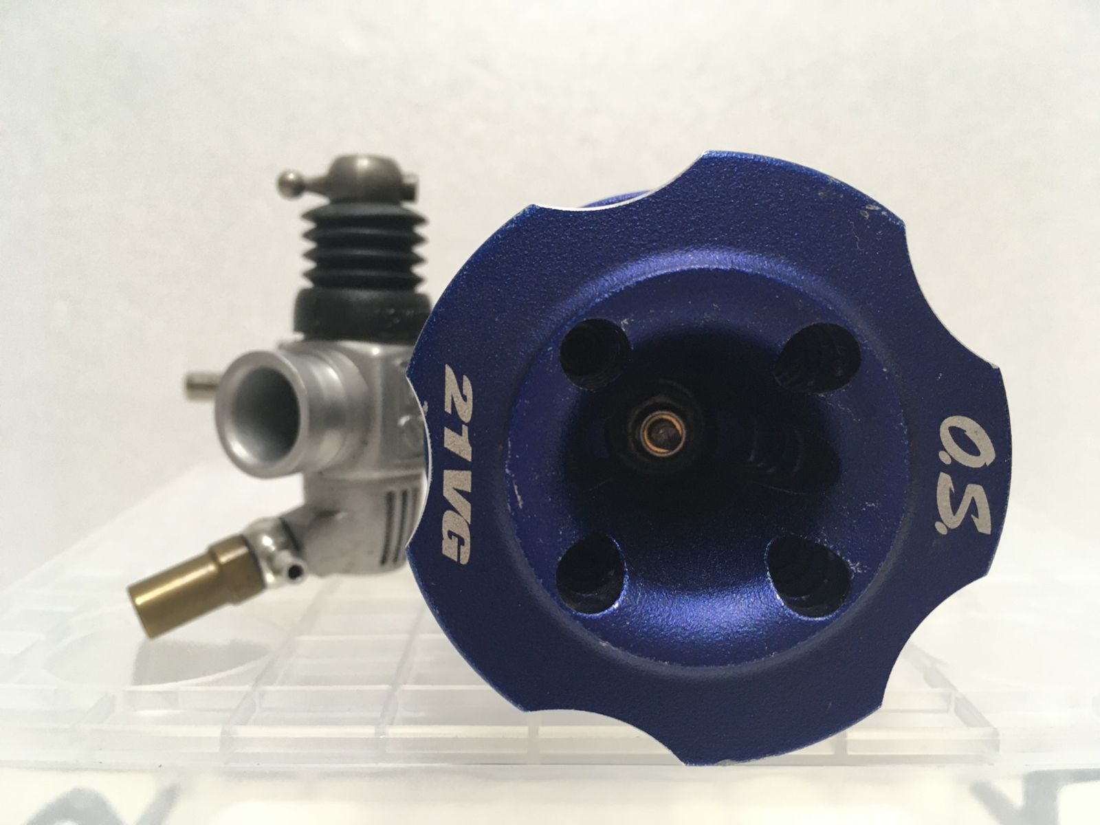 送料無料※ 小川精機 購入 O.S. MAX 21VG エンジン ジャンク品 囗G