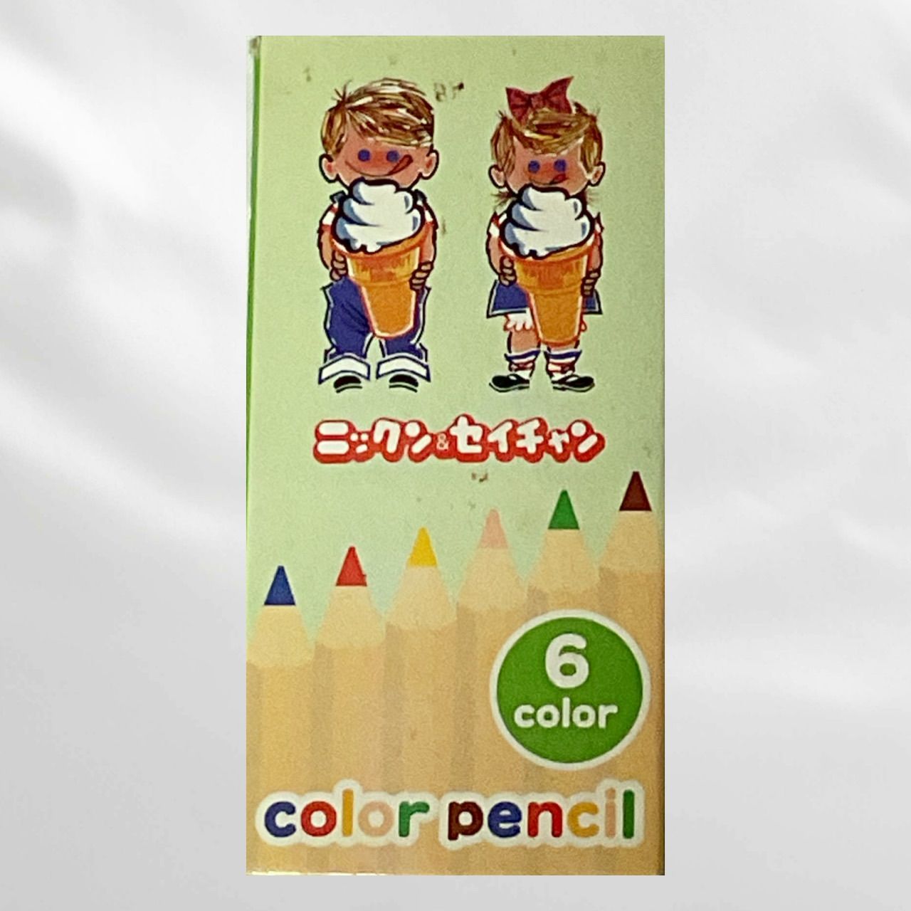ヴィンテージ ニックン＆セイチャン 色鉛筆 非売品 ニッセイ 昭和