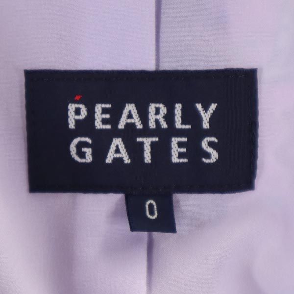 パーリーゲイツ ペイズリー ゴルフスカート 0 パープル系 PEARLY GATES サイドジップ レディース   【230909】
