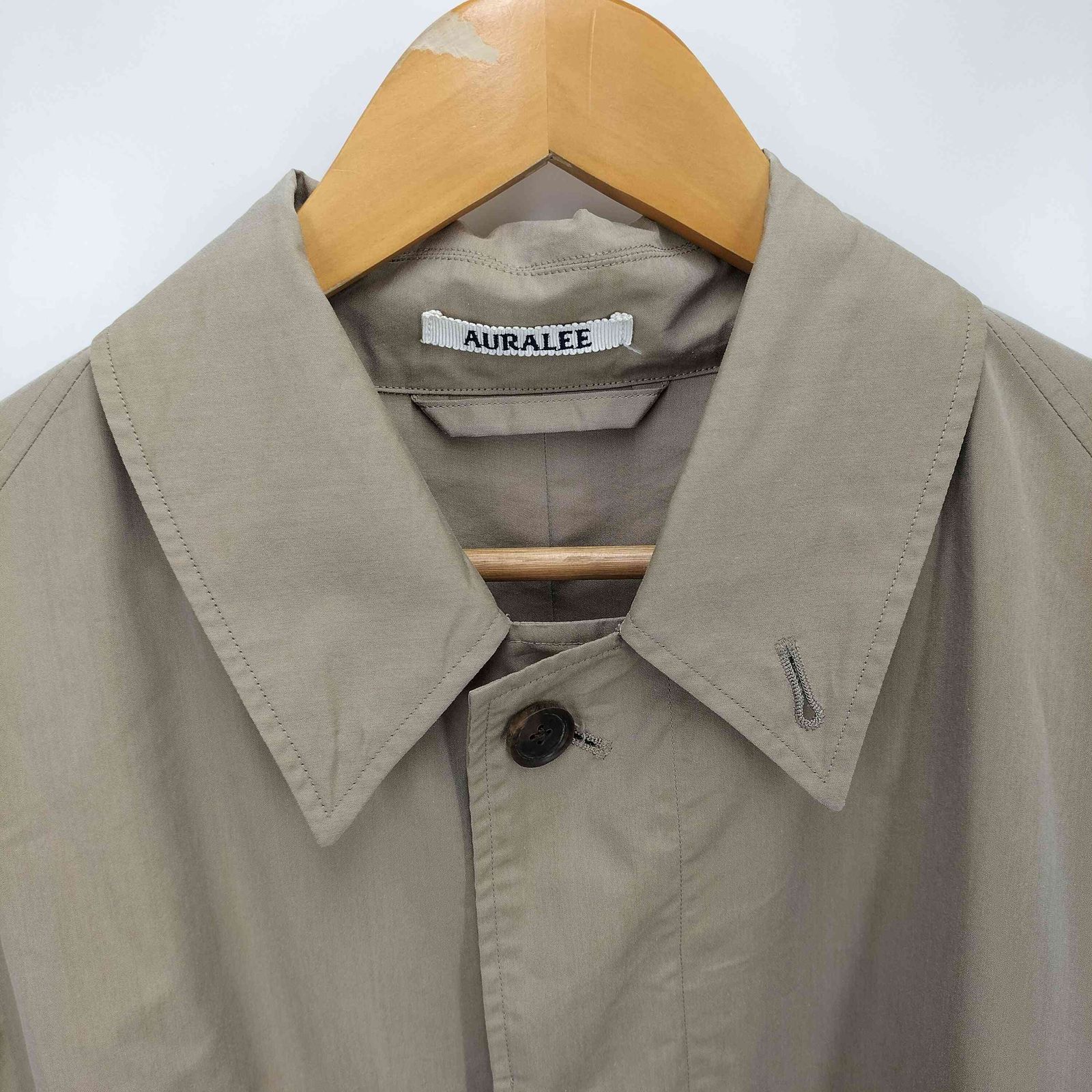 オーラリー AURALEE FINX POLYESTER DOUBLE CLOTH SOUTIEN COLLAR COAT