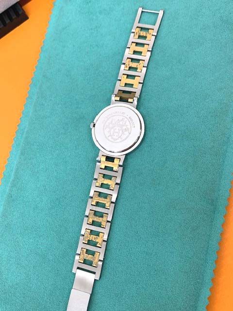 achapii  HERMES エルメス クリッパー　腕時計　電池式　不動 HERMES☆エルメス☆クリッパー☆メンズクオーツ時計☆電池交換済