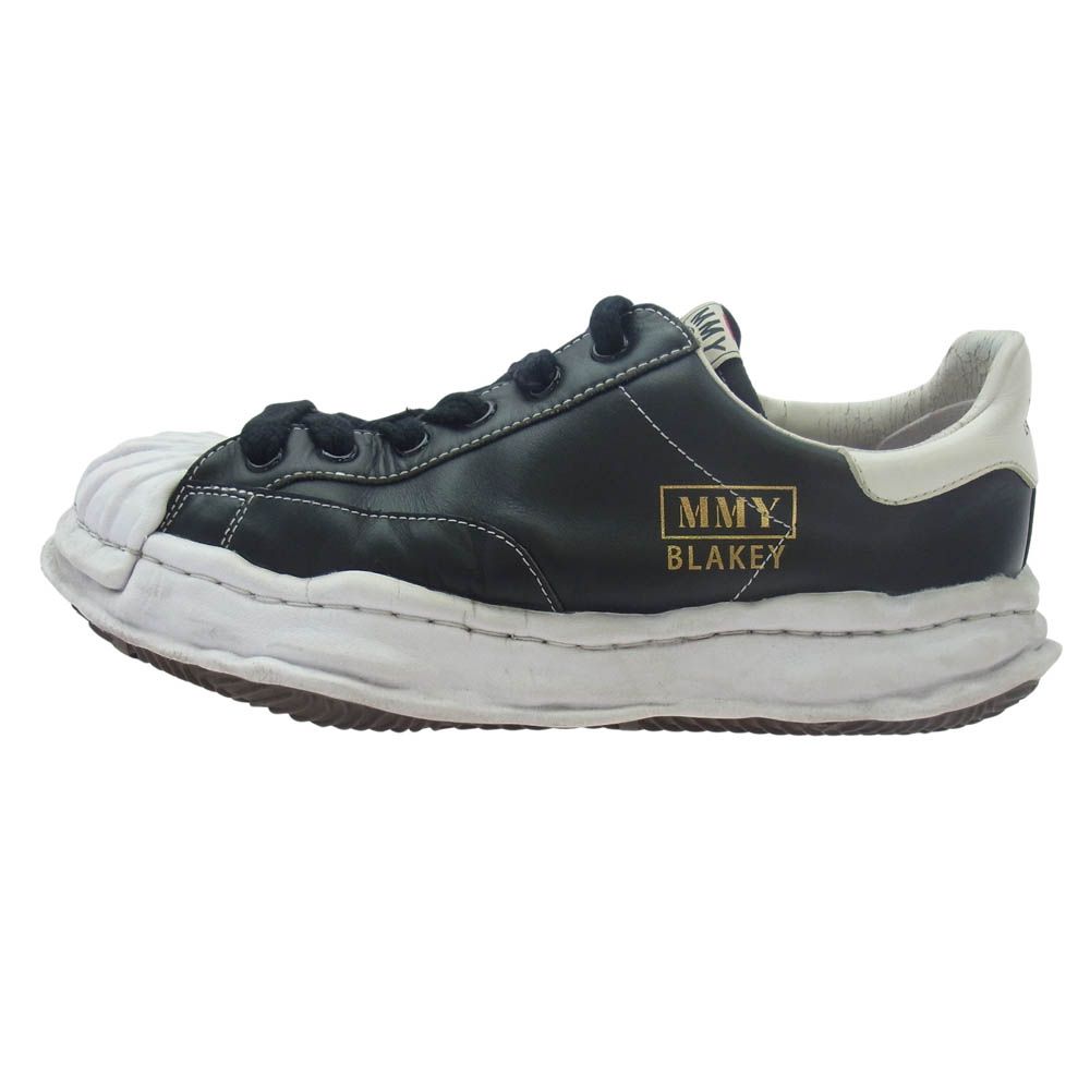 MIHARA YASUHIRO ミハラヤスヒロ A06fw702 Maison MIHARA YASUHIRO メゾン ミハラヤスヒロ BLAKEY ブレイキー レザー スニーカー ブラック系 ホワイト系 45