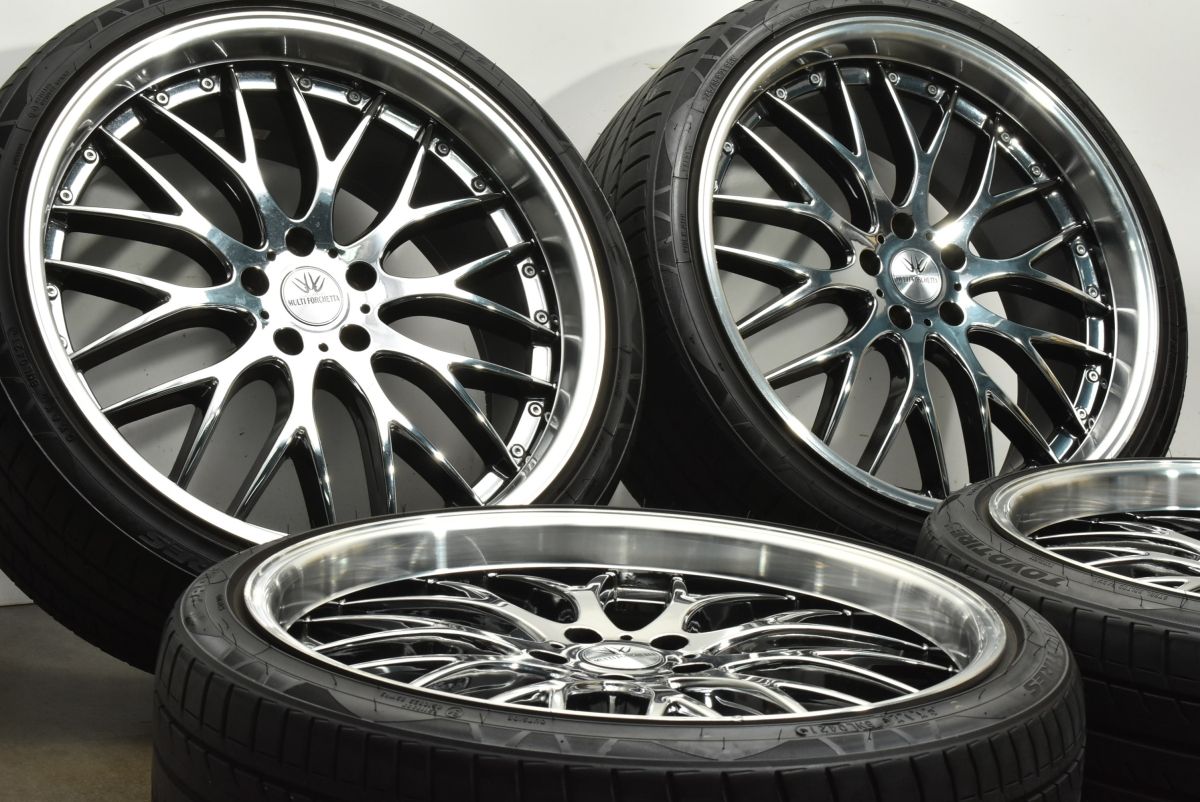 カスタム用に ロクサーニ マルチフォルケッタ 21in 9J 38 PCD114.3 トーヨー プロクセス FD1 245|35R21 アルファード クラウン 可