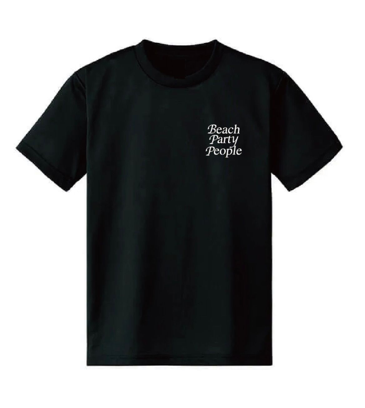 ビッグサイズ 特注 XXXL Beach Party 半袖Tシャツ ブラック&times;ホワイト　ユニセックス