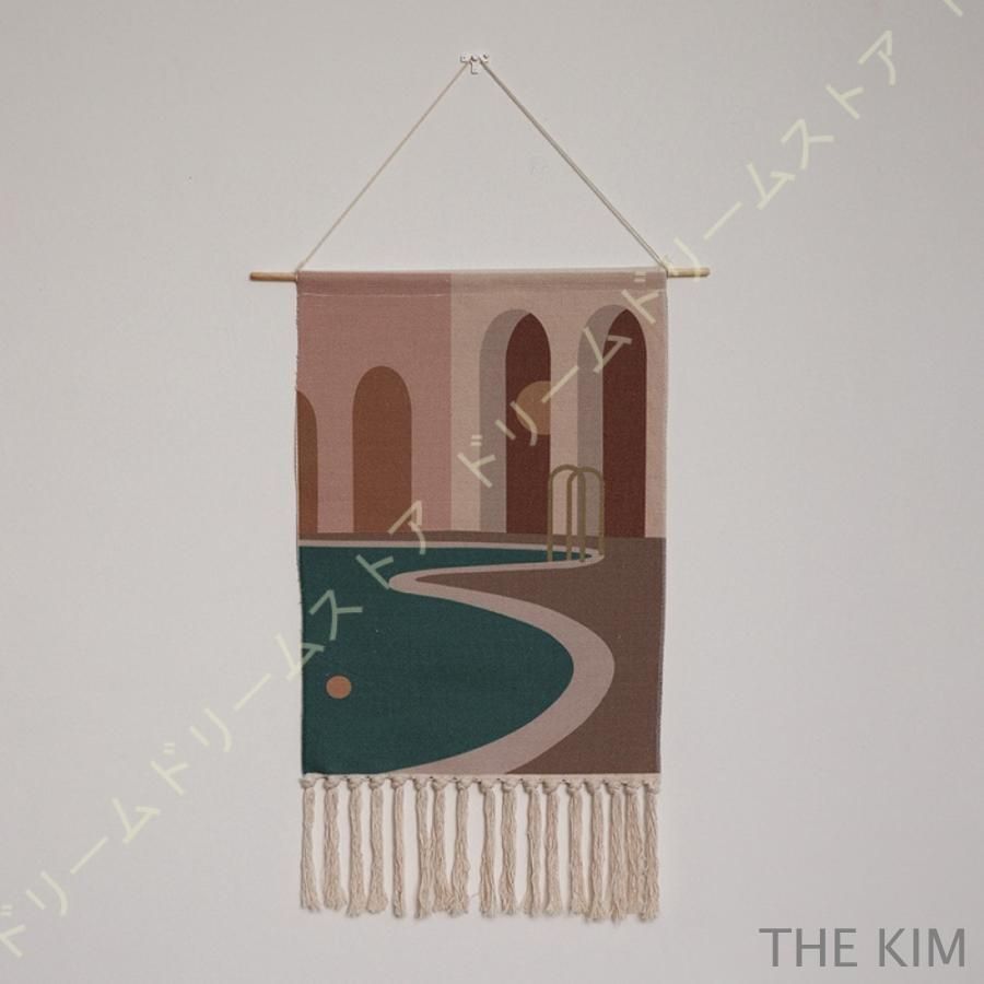 マクラメ ウォール ハンギング 織り シック ボヘミアン タペストリー 手作り コットン ロープ 壁 装飾 結婚式 ベッドルーム リビング ルーム ホーム0219CYB88 登場