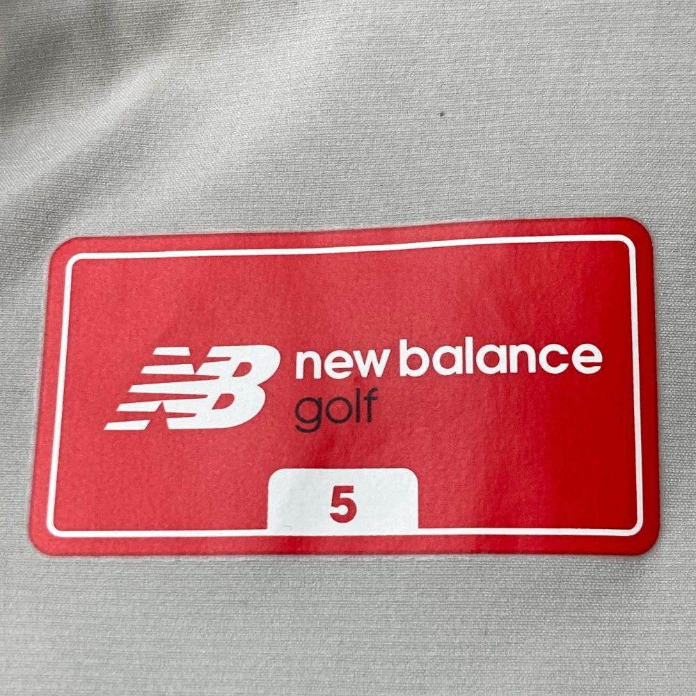 サイズ：5 NEW BALANCE GOLF ニューバランス  裏地付 ジップジャケット  グレー系 [240101418196] ゴルフウェア メンズ ストスト サイズ：5 NEW BALANCE GOLF ニューバランス 裏地付 ジップ