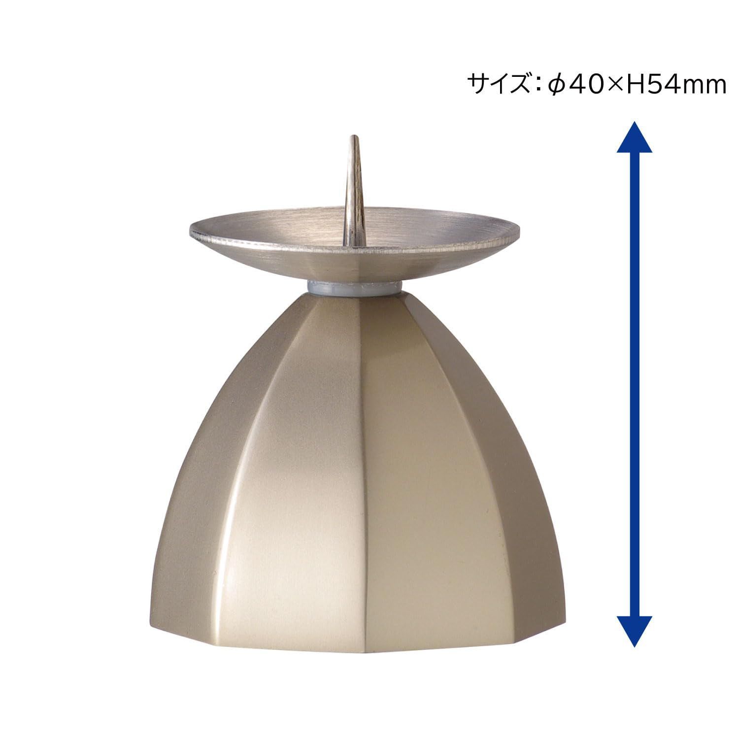 ロウが燃え切る あんしん燭台
